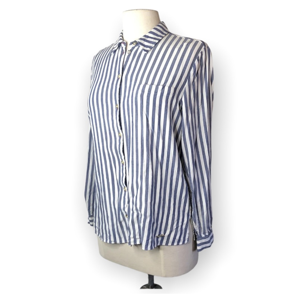 Ted Baker Colour By Numbers Norona Stripe Button Down Shirt - Picture 4 of 7